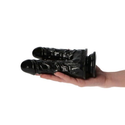 Dildo doppio- caino e abele black - obrazek 4