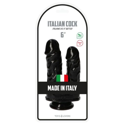 Dildo doppio- caino e abele black - obrazek 5