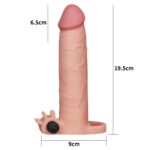 Add 3"" pleasure x tender vibrating penis sleeve - obrazek 2