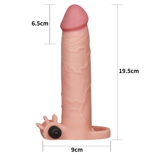 Add 3"" pleasure x tender vibrating penis sleeve - obrazek 2