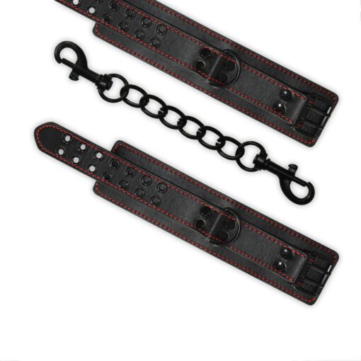 Bondage fetish pleasure ankle cuffs - obrazek 5