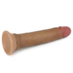 7' dual layered platinum silicone cock - obrazek 4