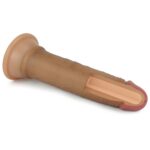 7' dual layered platinum silicone cock - obrazek 8