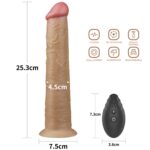 10' dual layered platinum silicone rotator - obrazek 2