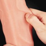 12"" dual layered platinum silicone cock - obrazek 4