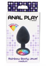 Rainbow booty jewel medium black - obrazek 2
