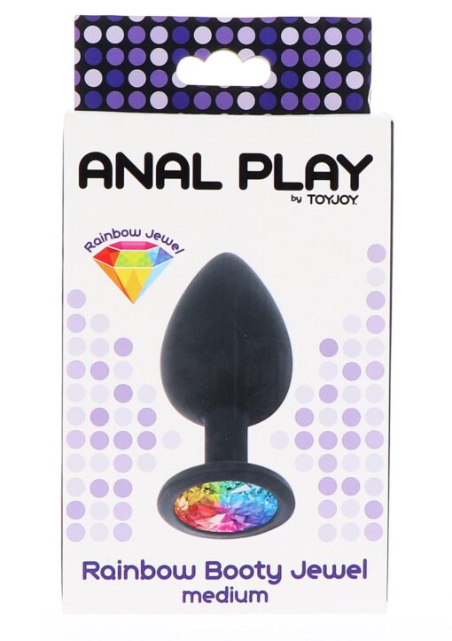Rainbow booty jewel medium black - obrazek 2