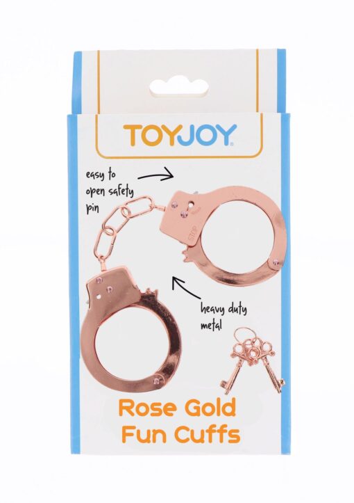 Metal handcuffs rose gold - obrazek 2