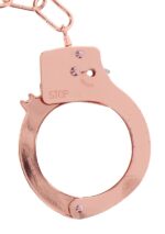 Metal handcuffs rose gold - obrazek 3