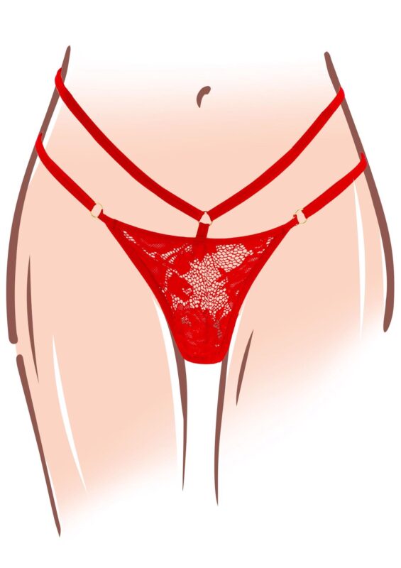 Divine panty vibe red - obrazek 7