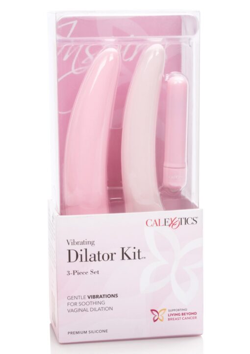 Vibrating dilator 3pcs set pink - obrazek 2