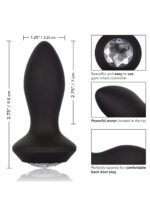 Vibrating petite crystal probe black - obrazek 8