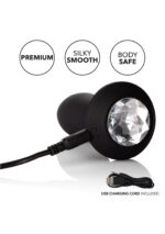 Vibrating petite crystal probe black - obrazek 7