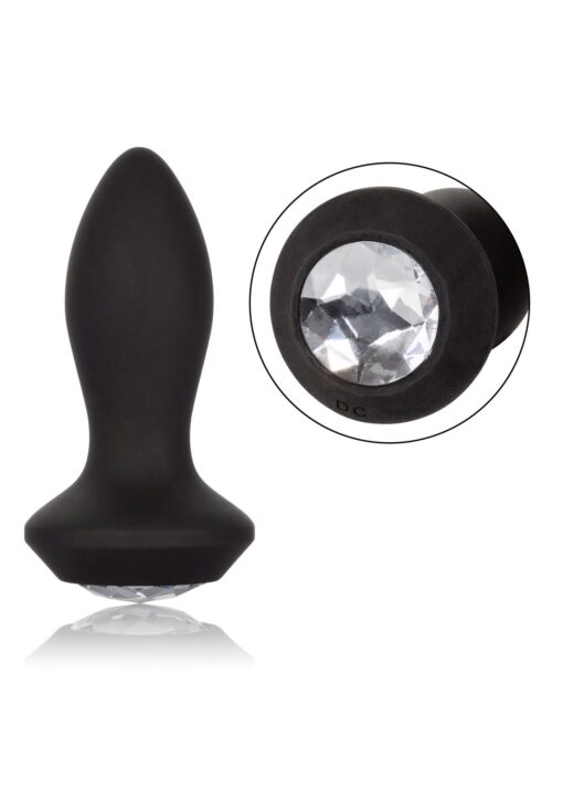 Vibrating petite crystal probe black - obrazek 3