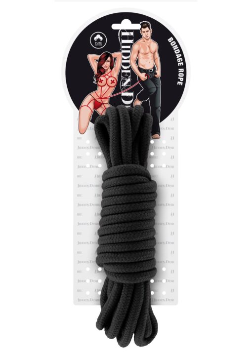 Bondage rope 5m black - obrazek 2