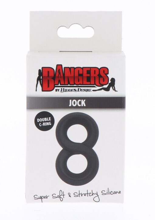 Soft silicone jock c-ring black - obrazek 2