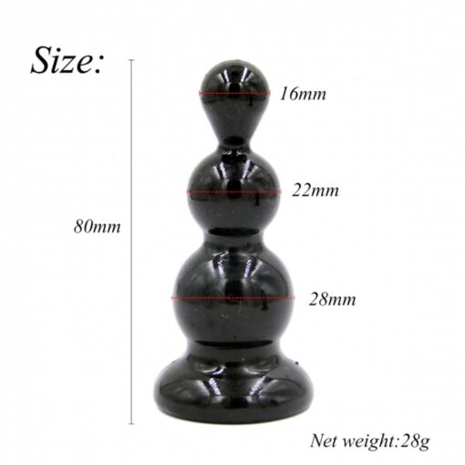 Rocket drill 3,2 inch black  anal plug 3,2 inch / 8 cm - obrazek 2