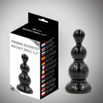 Rocket drill 3,2 inch black  anal plug 3,2 inch / 8 cm - obrazek 3