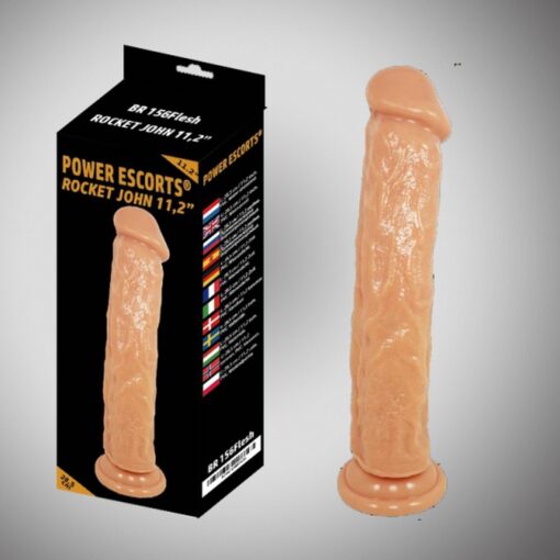 Rocket john  flesh  dildo 11,2 inch / 28,5 cm - obrazek 2