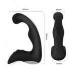 New prostate stimulator black rechargeable prostate stimulator - obrazek 2