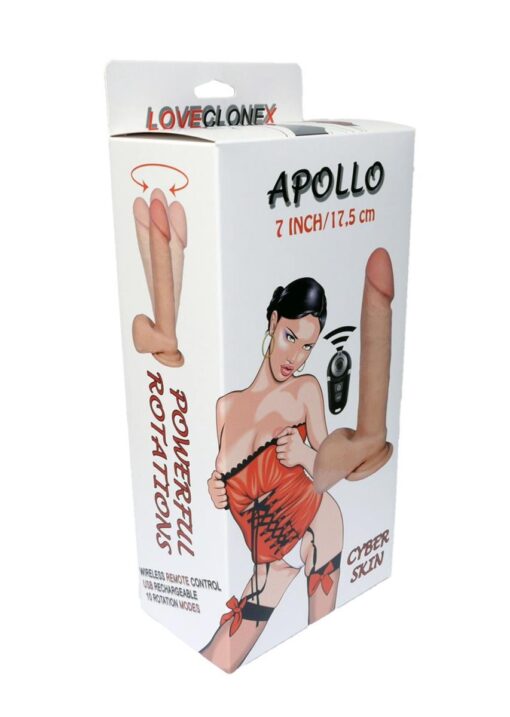 Wibrator-apollo-loveclonex 7"-rotation usb - obrazek 7