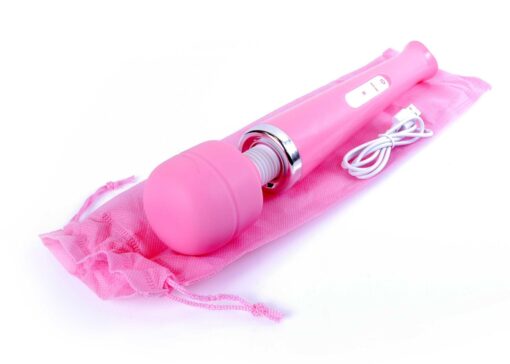 Stymulator-magic massager wand usb pink 10 function - obrazek 7