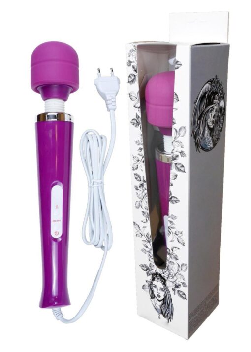 Stymulator-magic massager wand cable 110-240v purple 10 function - obrazek 12