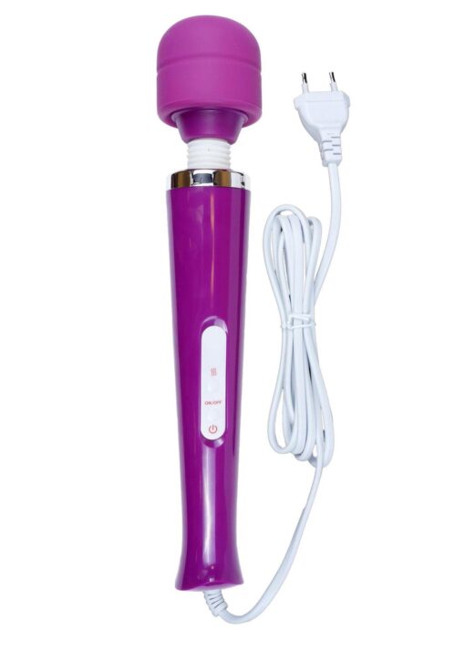 Stymulator-magic massager wand cable 110-240v purple 10 function - obrazek 4