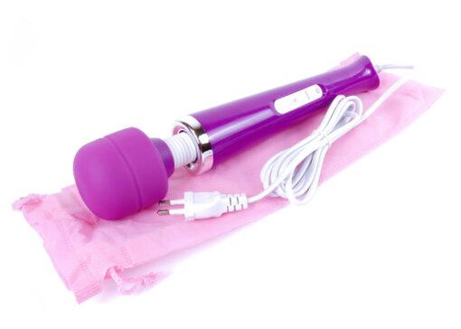 Stymulator-magic massager wand cable 110-240v purple 10 function - obrazek 7