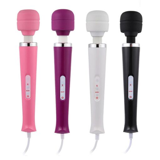 Stymulator-magic massager wand cable 110-240v purple 10 function - obrazek 8