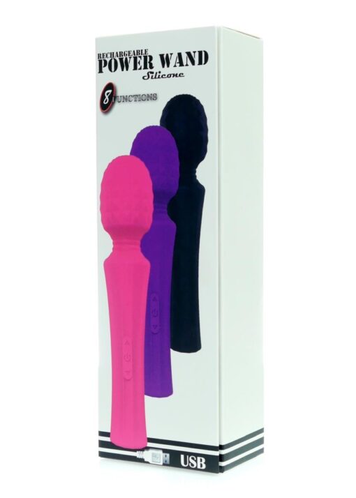Stymulator-rechargeable power wand - black - obrazek 5