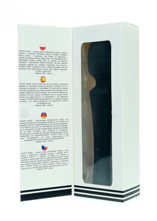Stymulator-rechargeable power wand - black - obrazek 7