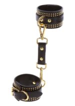 Studded ankle cuffs set black - obrazek 6