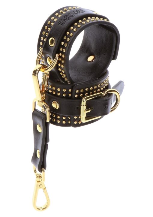 Studded ankle cuffs set black - obrazek 7