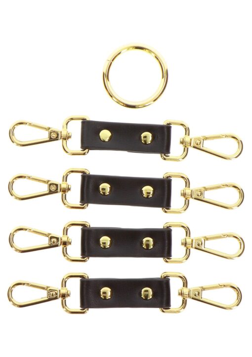 Studded hogtie black - obrazek 6