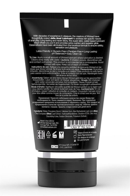Wicked jelle anal lubricant 120ml - obrazek 2
