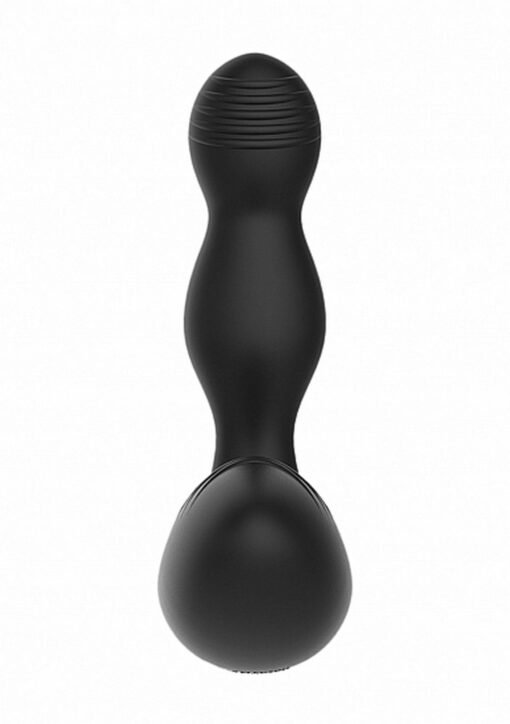 Remote controlled e-stim & vibrating prostate massager - black - obrazek 4