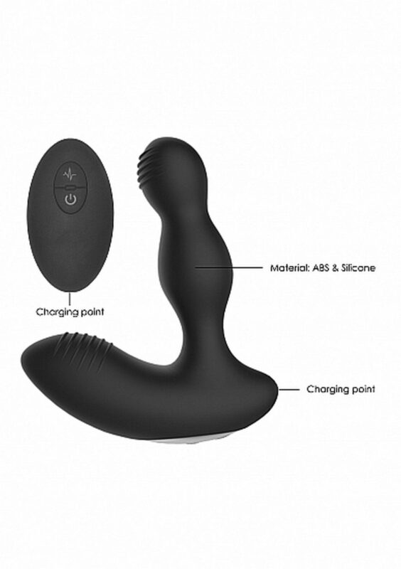 Remote controlled e-stim & vibrating prostate massager - black - obrazek 11