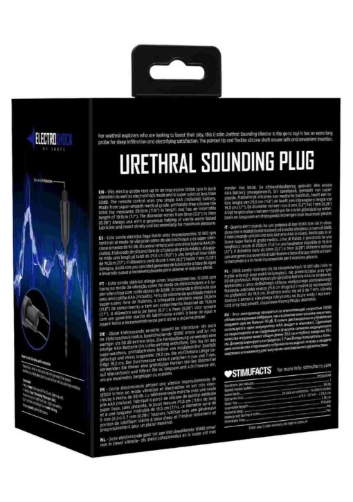 E-stimulation vibrating urethral sounding plug - black - obrazek 6