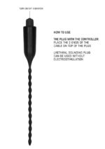 E-stimulation vibrating urethral sounding plug - black - obrazek 9
