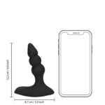 Beaded vibrating anal plug with remote control - obrazek 11