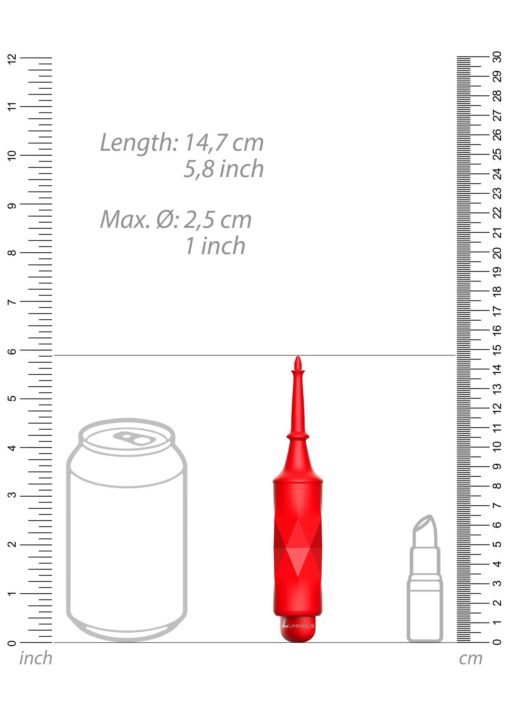 Circe - abs bullet with sleeve - 10-speeds - red - obrazek 6