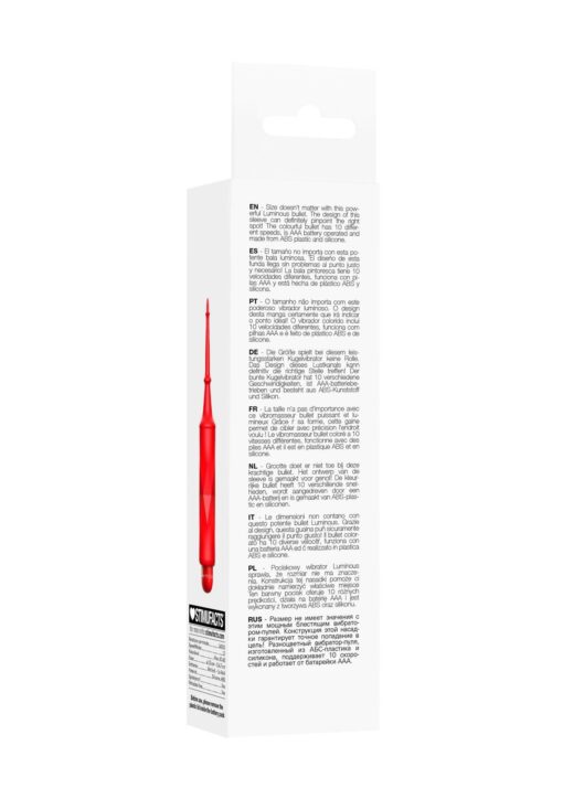 Circe - abs bullet with sleeve - 10-speeds - red - obrazek 7
