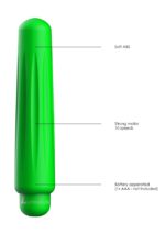 Delia - abs bullet with sleeve - 10-speeds - green - obrazek 5