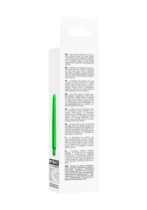 Delia - abs bullet with sleeve - 10-speeds - green - obrazek 7