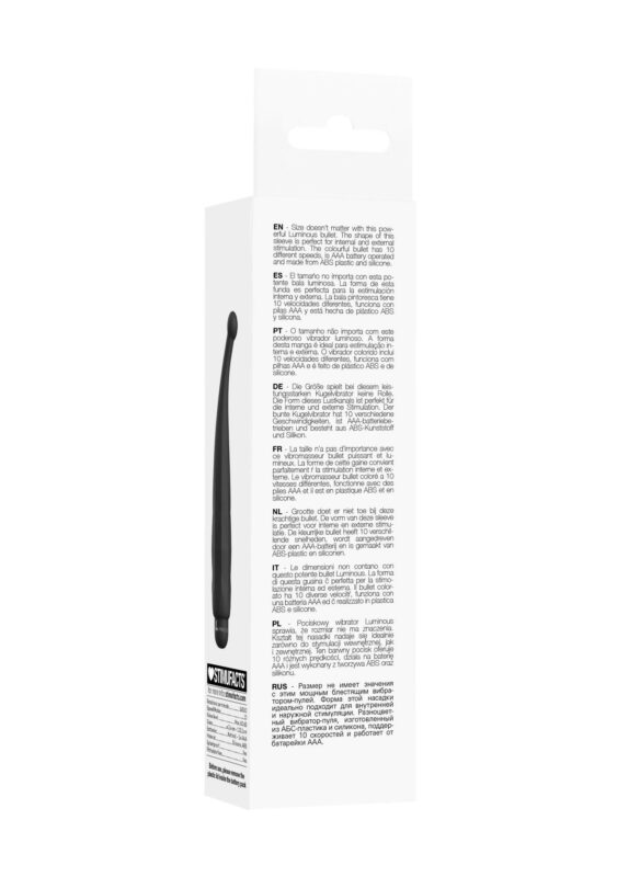 Lyra - abs bullet with sleeve - 10-speeds - black - obrazek 7