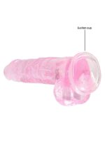 8"" / 20 cm realistic dildo with balls - pink - obrazek 5