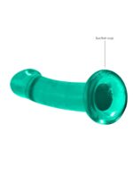 Non realistic dildo with suction cup - 6,7"/ 17 cm - obrazek 5