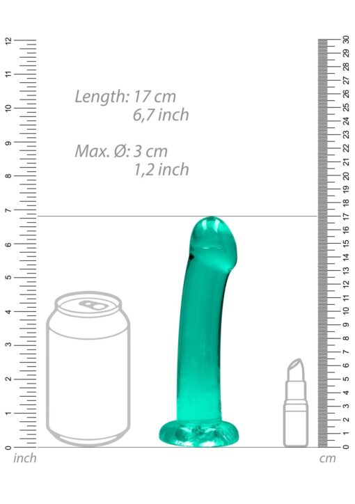 Non realistic dildo with suction cup - 6,7"/ 17 cm - obrazek 6