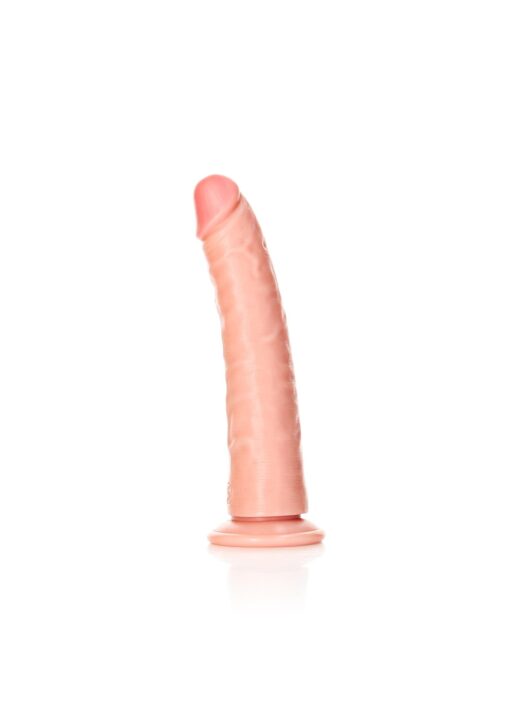 Slim realistic dildo with suction cup - 7"/ 18 cm - obrazek 3
